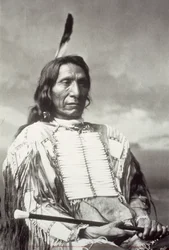 Røde skysjef (1822-1909) 1880 (s/hvitt-bilde)