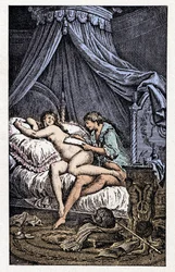 Illustrasjon for #39;Liaisons Dangereuses#39; (gravering)