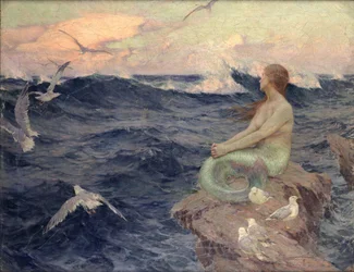 Havfruen (olje på lerret)