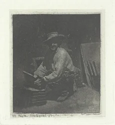 Knælende murer, februar-mars 1854, trykt 1982.