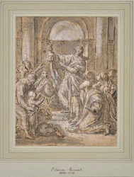 Judith og hodet til Holopherne (tegning)