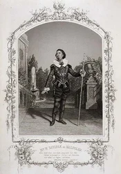 Mr W. Davidge som Malvolio, akt III scene 4 av 