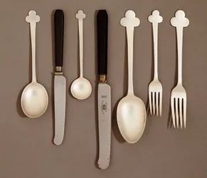 Elektrobelagt bordservice, for E. Bingham & Co., ca. 1906