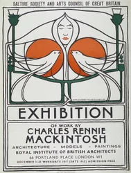 Plakat: The Scottish Musical Review, reproduksjon fra 1953 etter original fra 1896 (fargelitografi)