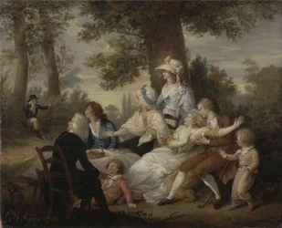 'The Vicar of Wakefield,' Vol. I, kap. VIII: Dining in the Hayfields (overrasket av Mr. Thornhills kapellan)