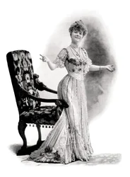 En parisisk skuespillerinne, Mademoiselle Charlotte Wiehe, 1901.