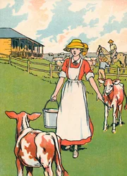 En australsk meierifarm, 1912