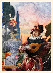 "Merk hvordan en streng, søt ektemann til en annen, slår hver av hver etter gjensidig bestilling" fra "Harmony and Melody" i The Songs and Sonnets of William Shakespeare