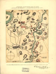 Antietam Sharpsburg og omegn. Konstruert og gravert for å illustrere quot;Krigen med Sørstatenequot; LOC 99466713