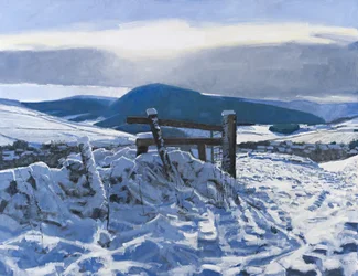 Borders Snow, 2012 (olje på lerret)