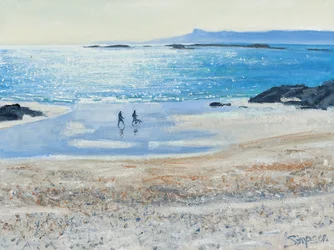 Kryssing av stranden, 2014 (olje på lerret)