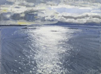 Mørk kveld, 2017 (olje på lerret)