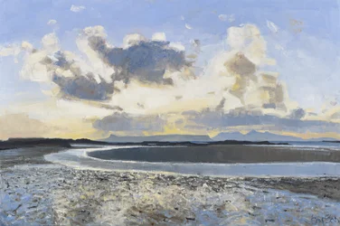 Kveldsskyer, Eigg amp; Rum, 2015 (olje på lerret)