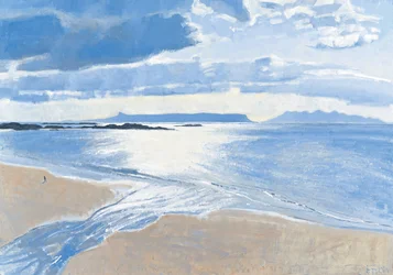 Lys på havet, Eigg og Rum, 2015 (olje på lerret)