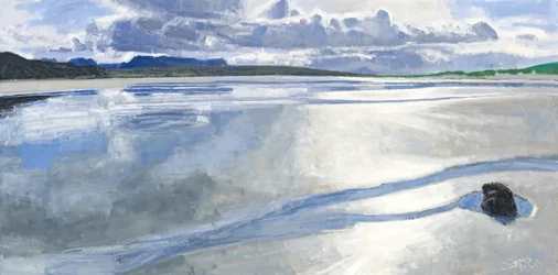 Våt sand, Achnahaird, 2011 (olje på lerret)