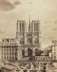 Notre Dame de Paris, tidlig på 1860-tallet.