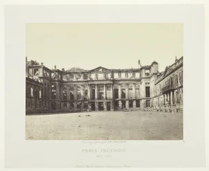 Paris Fire (fasaden til Palais de Saint-Cloud), fra serien "Paris Incendié"