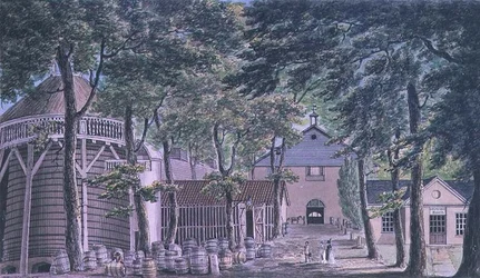 Mrs Beaufoy, eddikdestilleriet, tidligere Cupor Gardens
