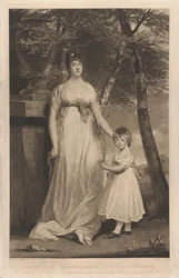 Charlotte grevinne Cholmondeley og hennes sønn den ærede Henry Cholmondeley