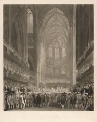 Kroningen av kong Georg 4. i Westminster Abbey