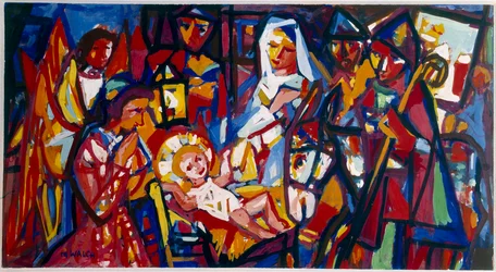 Jesu fødsel, 1900-tallet (olje på lerret)