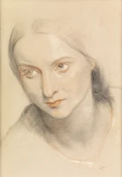 Studie av en kvinnes hode, 1894