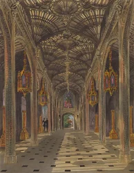 The Conservatory, Carlton House, fra 'The History of the Royal Residences' av William Henry Pyne (1769-1843) gravert av Thomas Sutherland (f.1785) utgitt 1819