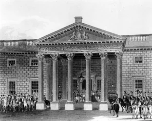 Kroningen av George IV ved Carlton House, etset av Robert Havell II, 1824