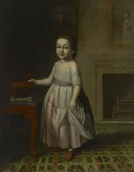 Portrett av en gutt med en lekehest, 1768