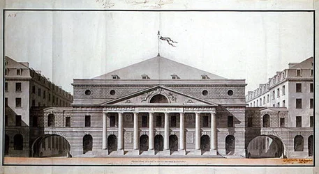 Design for et "Theatre National des Arts" på stedet for det nåværende Theatre de l