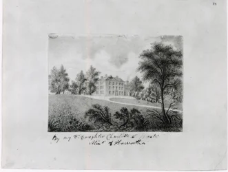 The Roe Head School, ca. 1831-32 (conte på papir)
