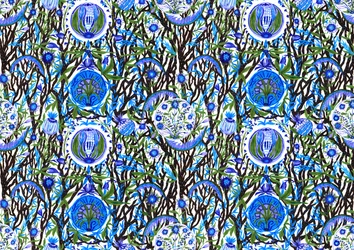 Ashmolean Museum Pattern Design #2, 2020 (pensel og penner)