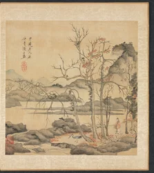 Malerier etter Ancient Masters: Daoist and Crane in Autumn Landscape