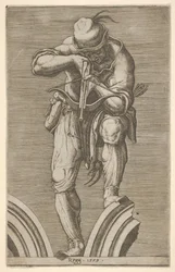 En mann som skyter armbrøst, 1579.