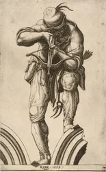 En bueskytter som skyter en armbrøst, 1579.