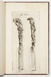 Design for to knivhåndtak