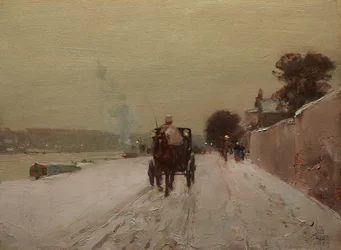 Langs Seinen, vinter