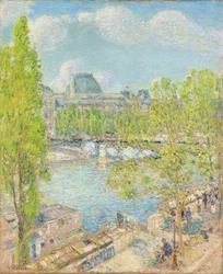 april, Quai Voltaire, Paris