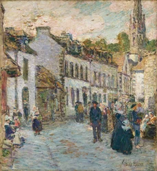 Gate i Pont Aven - Kveld
