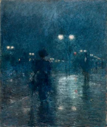 Nocturne på Fifth Avenue, ca. 1895