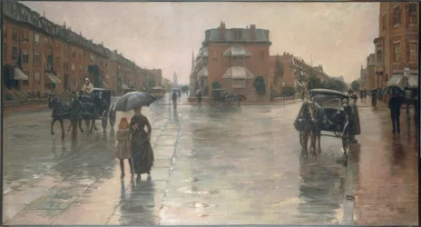 Regnværsdag i Boston, 1885