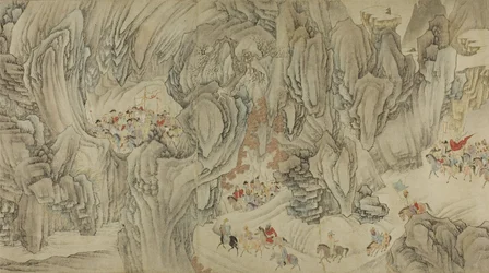 En jakt i himmelens fjell, sent Ming-tidlig Qing-dynastiet