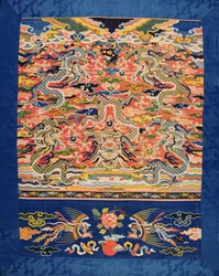 Fem-drager Kossu, Wanli-perioden, 1573-1619 (silke)