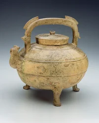 Glasert keramikkkjele, Warring States periode, 1027-220BC (keramikk)