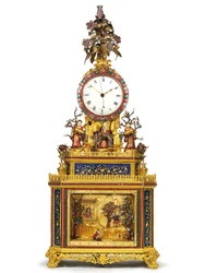 Imperial slående, musikalsk og automatisert "Daoist Immortal"-klokke, Guangzhou-verksteder, Qianlong-perioden, 1736-95