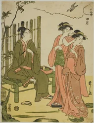 Den fjerde måneden (Shigatsu), fra serien "De tolv månedene (Juni toki)"