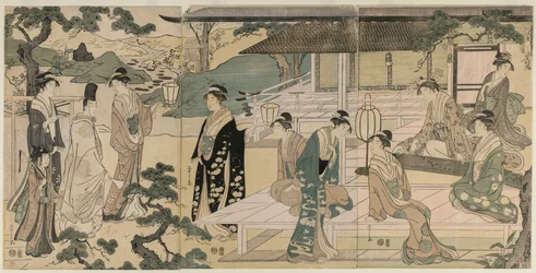 The Matsukaze Chapter of the Tale of Genji (fra serien The Tale of Genji in Elegant Modern Dress)