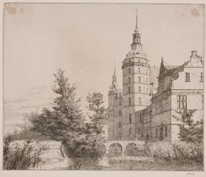 Frederiksborg slott. Fest på Møntbroen