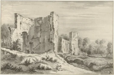 Ruin av slottet ved Egmond aan den Hoef