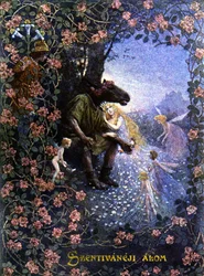 En midtsommernattsdrøm, ca. 1900 (illustrasjon)